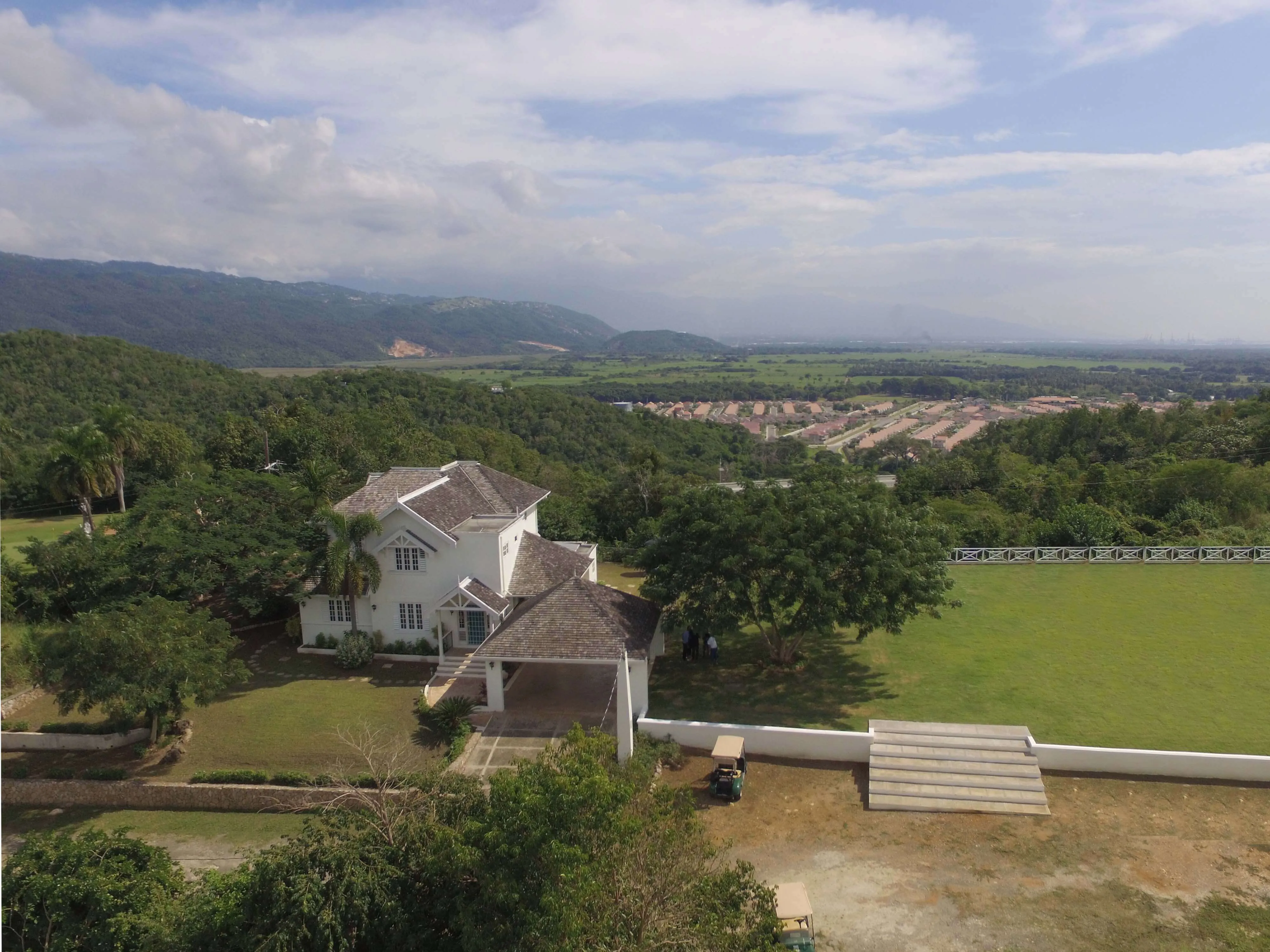 Caymanas wedding venue aerial view