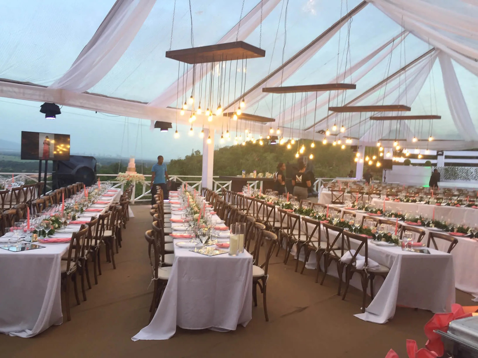 Wedding reception space